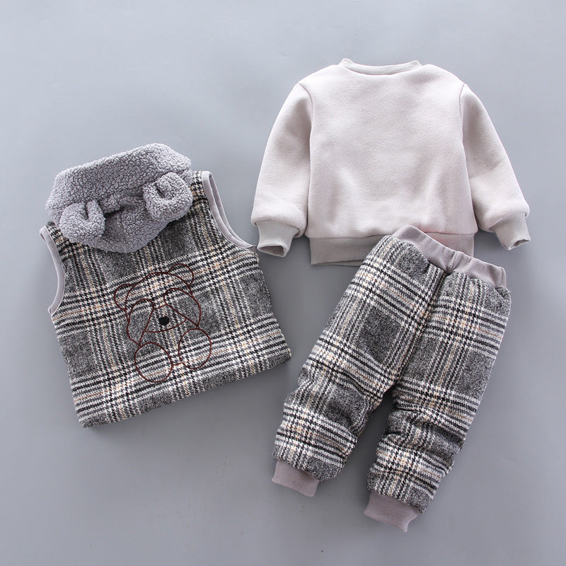 Winter Korean baby boy suit