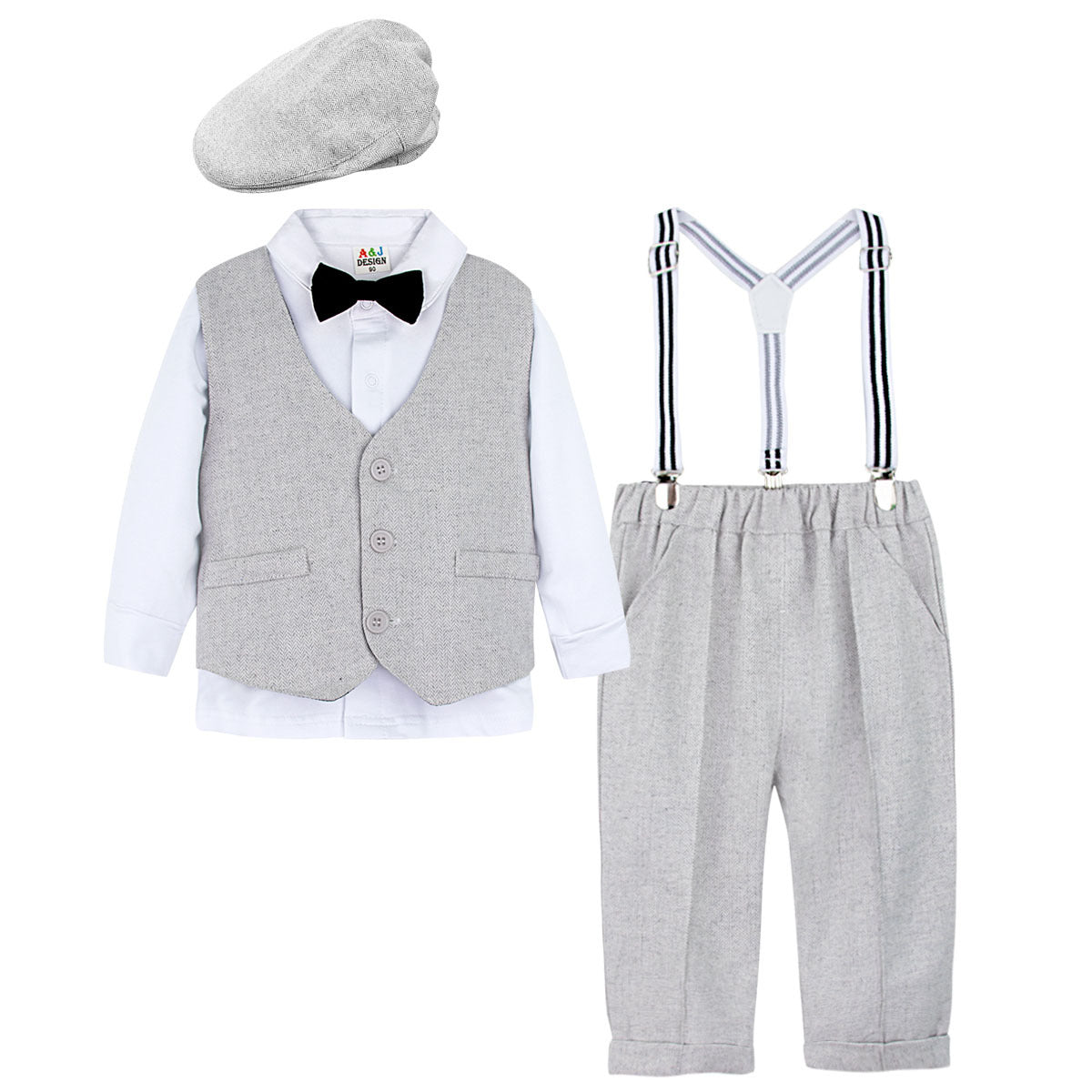 Male Baby British Style Gentleman Suit