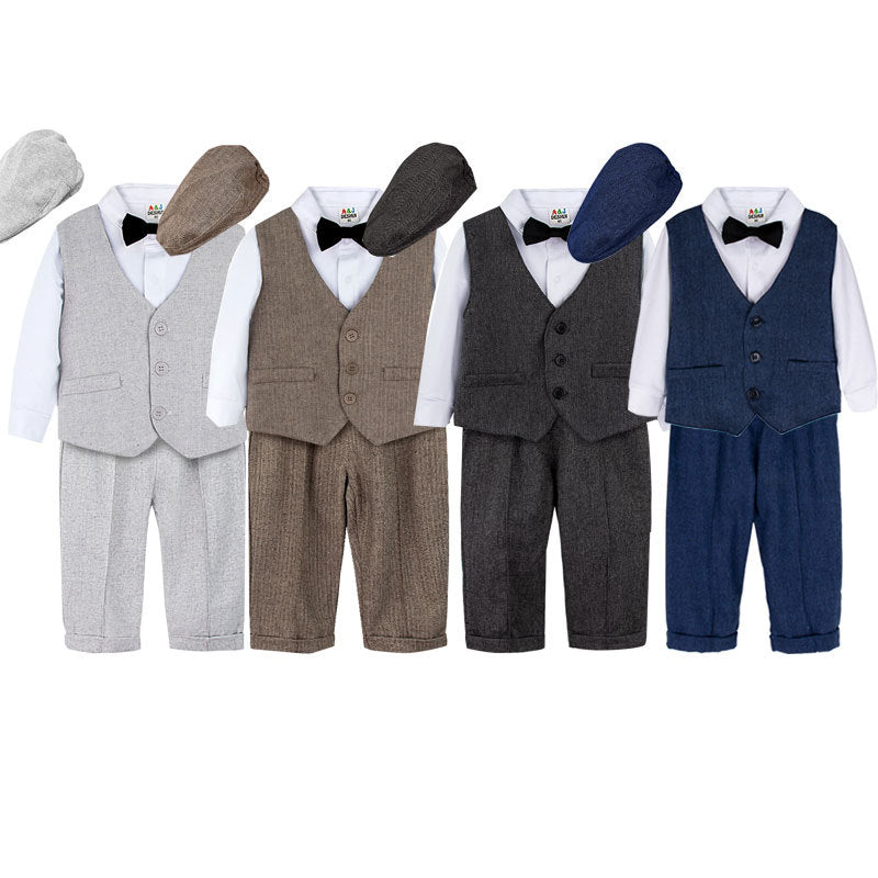 Male Baby British Style Gentleman Suit