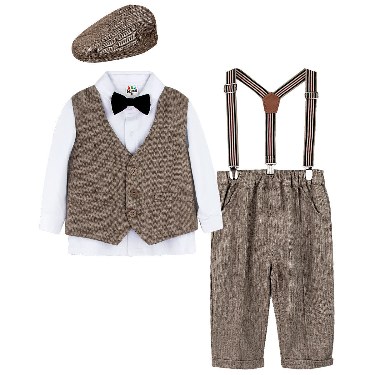 Male Baby British Style Gentleman Suit