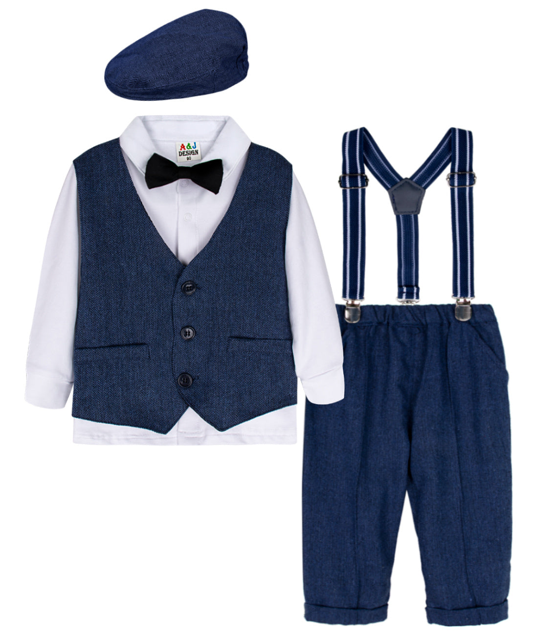 Male Baby British Style Gentleman Suit