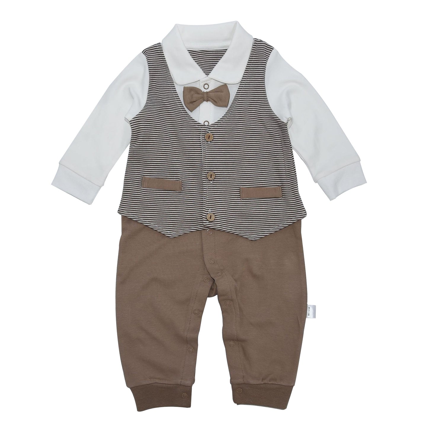 British Gentleman Boy Baby Crawling Suit Cotton Hakis