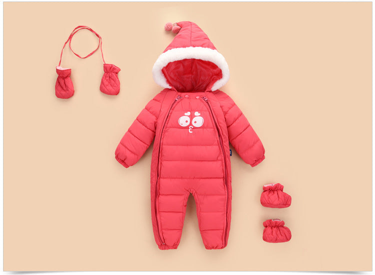 Down Cotton Baby Rompers Winter Thick Boys Costume Girls Warm Infant Snowsuit Kid Jumpsuit Children Outerwear Baby Wear 0-18m