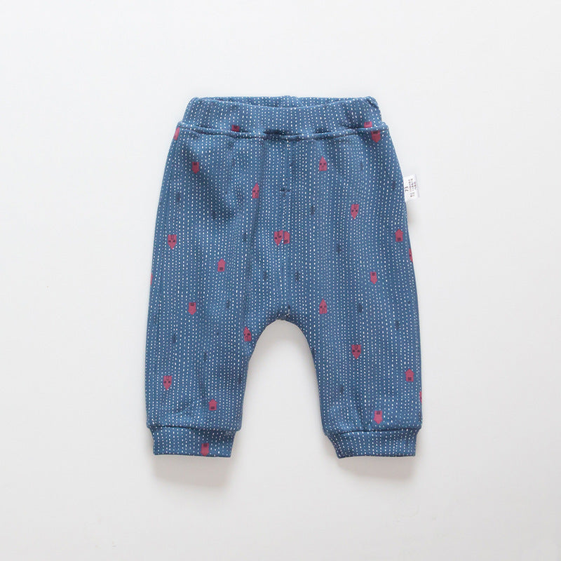 Korean winter  wear pants plus Velvet Pants brand children