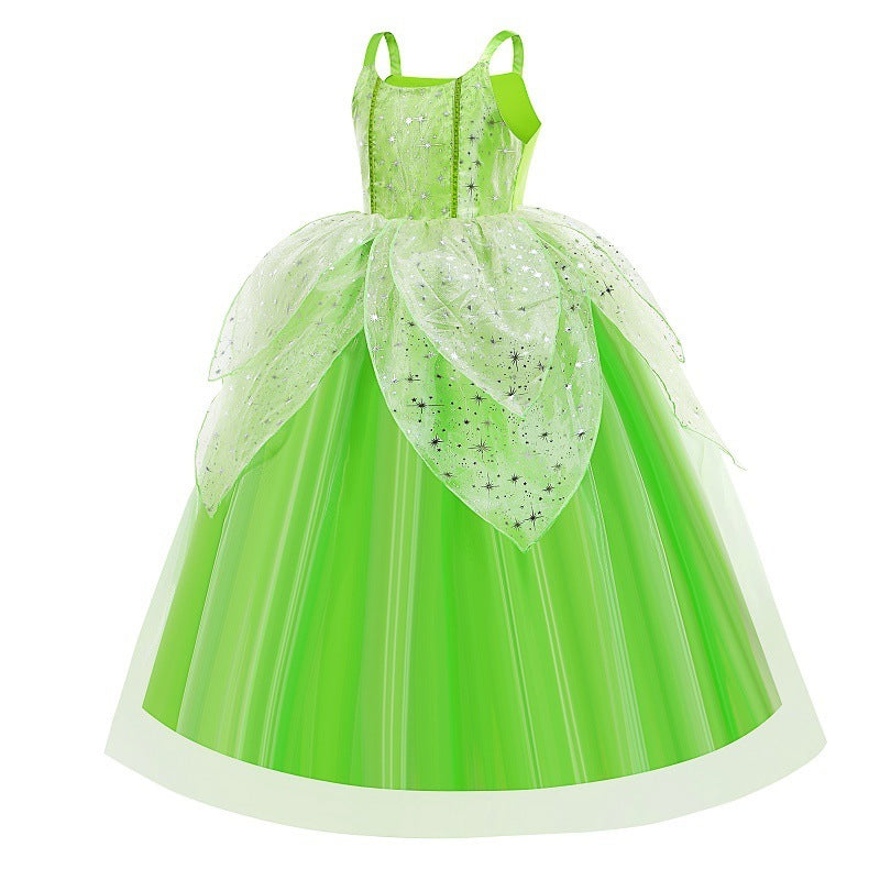 Tinker Bell Elf Dress Tiana Girls