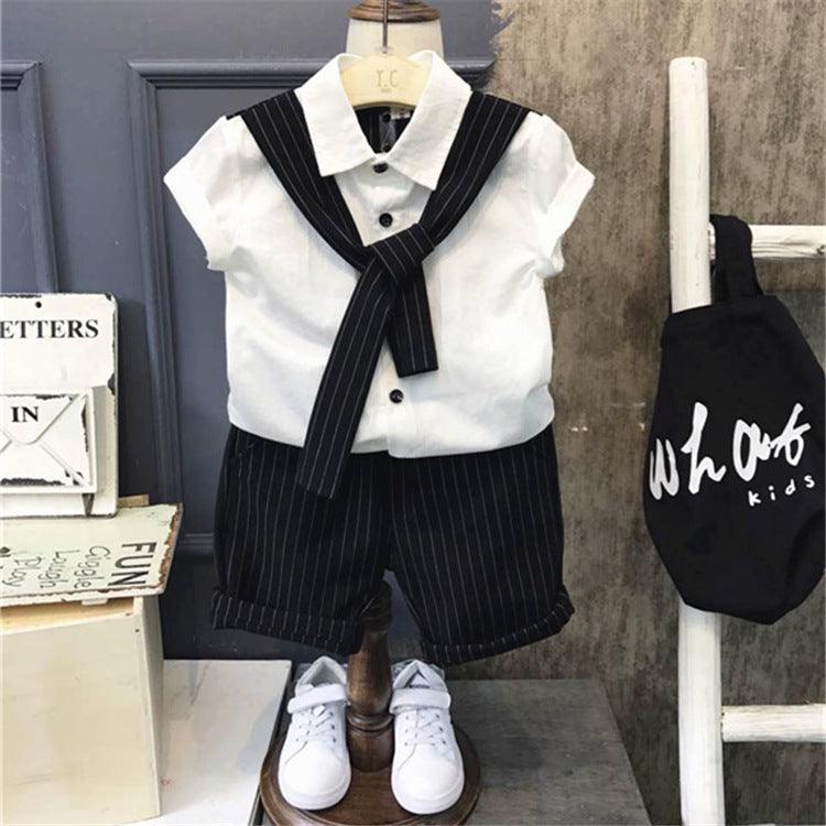 Two-piece boy summer suit