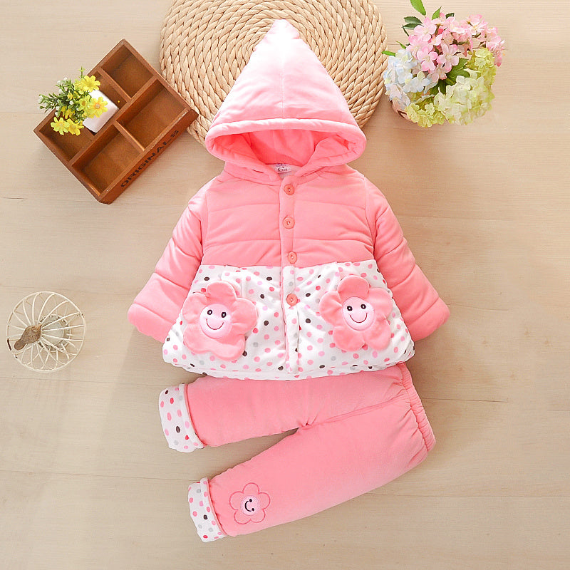 Girls' Autumn/Winter Padded Coat Set