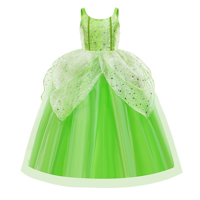 Tinker Bell Elf Dress Tiana Girls