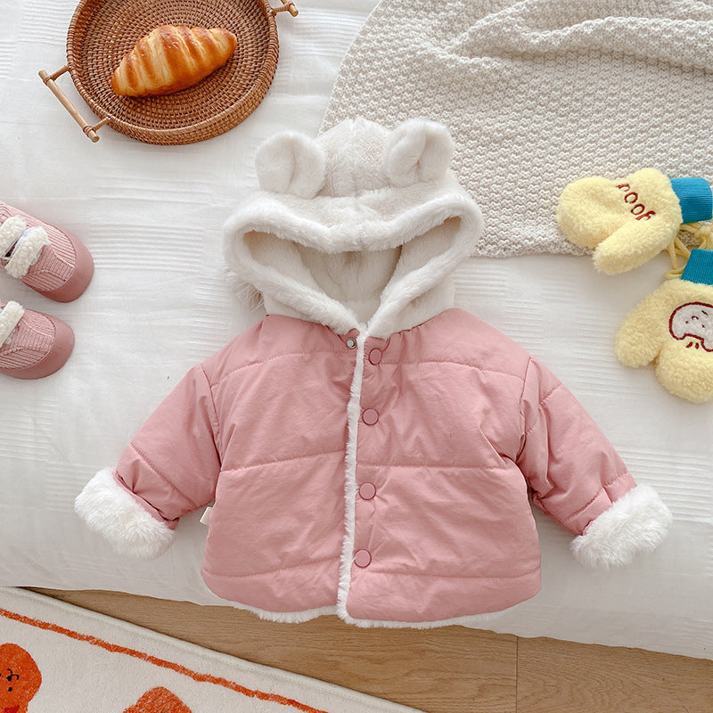 Boy's Hooded Thermal Cotton-Padded Jacket